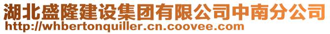湖北盛隆建設(shè)集團有限公司中南分公司