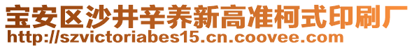 寶安區沙井辛養新高準柯式印刷廠