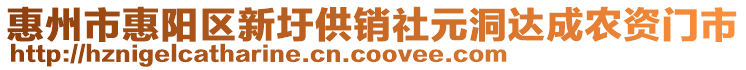 惠州市惠陽區新圩供銷社元洞達成農資門市
