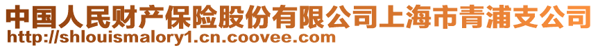 中國人民財產保險股份有限公司上海市青浦支公司