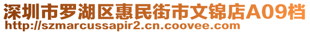 深圳市羅湖區(qū)惠民街市文錦店A09檔