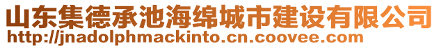 山東集德承池海綿城市建設(shè)有限公司
