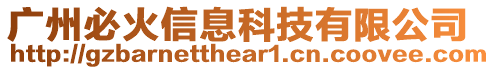 廣州必火信息科技有限公司