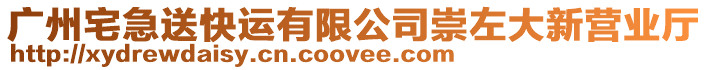 廣州宅急送快運有限公司崇左大新營業廳