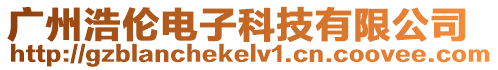 廣州浩倫電子科技有限公司