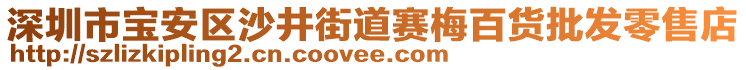 深圳市寶安區沙井街道賽梅百貨批發零售店
