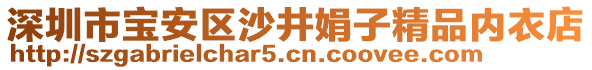 深圳市寶安區(qū)沙井娟子精品內(nèi)衣店