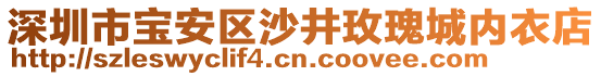 深圳市寶安區(qū)沙井玫瑰城內(nèi)衣店