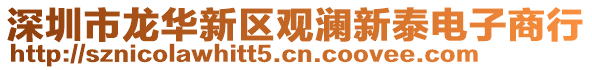 深圳市龍華新區觀瀾新泰電子商行