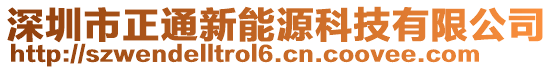 深圳市正通新能源科技有限公司