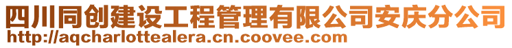 四川同創(chuàng)建設(shè)工程管理有限公司安慶分公司