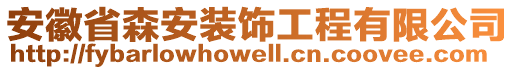 安徽省森安裝飾工程有限公司