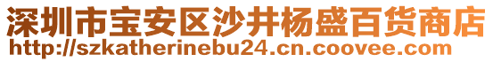 深圳市寶安區(qū)沙井楊盛百貨商店