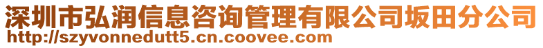 深圳市弘潤(rùn)信息咨詢管理有限公司坂田分公司