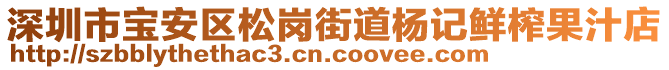 深圳市寶安區松崗街道楊記鮮榨果汁店
