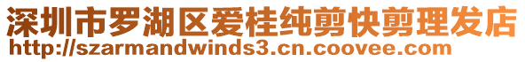 深圳市羅湖區(qū)愛桂純剪快剪理發(fā)店