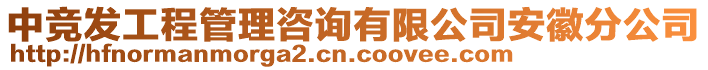 中競發(fā)工程管理咨詢有限公司安徽分公司