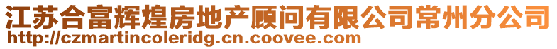 江蘇合富輝煌房地產(chǎn)顧問有限公司常州分公司