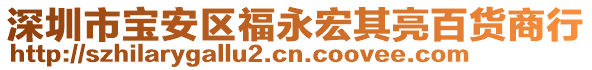 深圳市寶安區(qū)福永宏其亮百貨商行