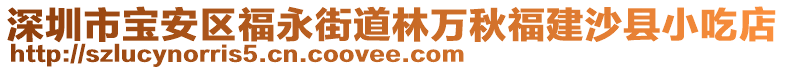 深圳市寶安區(qū)福永街道林萬(wàn)秋福建沙縣小吃店