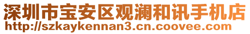 深圳市寶安區(qū)觀瀾和訊手機店