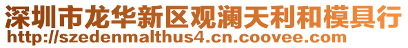 深圳市龍華新區觀瀾天利和模具行
