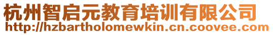 杭州智啟元教育培訓有限公司