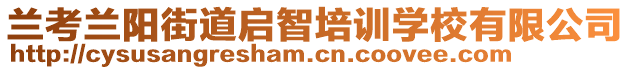 蘭考蘭陽街道啟智培訓學校有限公司