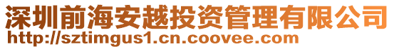深圳前海安越投資管理有限公司