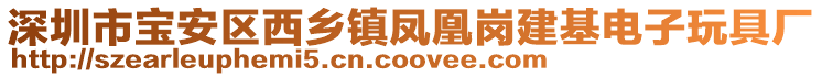 深圳市寶安區西鄉鎮鳳凰崗建基電子玩具廠