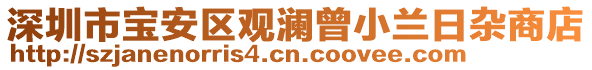深圳市寶安區觀瀾曾小蘭日雜商店