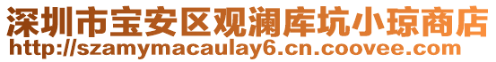 深圳市寶安區(qū)觀瀾庫坑小瓊商店