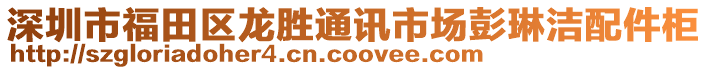 深圳市福田區(qū)龍勝通訊市場(chǎng)彭琳潔配件柜