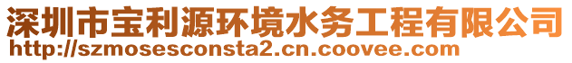 深圳市寶利源環境水務工程有限公司