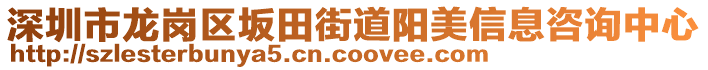 深圳市龍崗區(qū)坂田街道陽(yáng)美信息咨詢中心