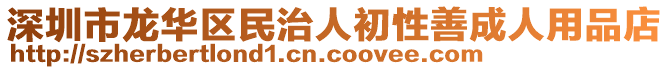 深圳市龍華區(qū)民治人初性善成人用品店
