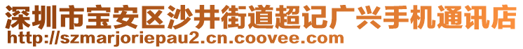 深圳市寶安區(qū)沙井街道超記廣興手機(jī)通訊店