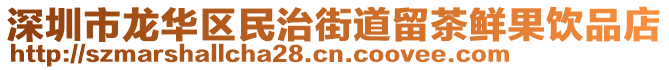 深圳市龍華區(qū)民治街道留茶鮮果飲品店