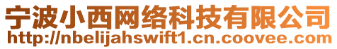 寧波小西網(wǎng)絡(luò)科技有限公司