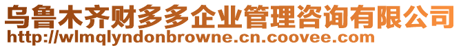 烏魯木齊財(cái)多多企業(yè)管理咨詢有限公司