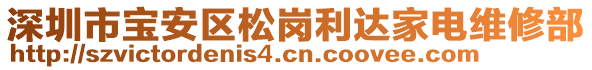 深圳市寶安區(qū)松崗利達家電維修部