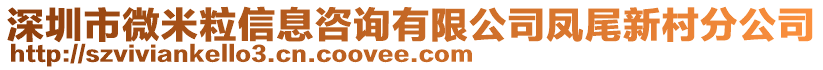 深圳市微米粒信息咨詢有限公司鳳尾新村分公司