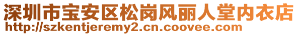 深圳市寶安區(qū)松崗風麗人堂內衣店