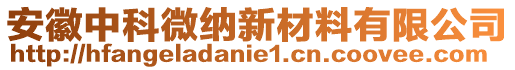 安徽中科微納新材料有限公司