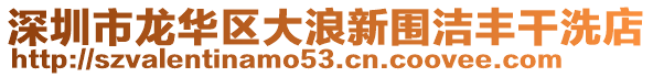 深圳市龍華區(qū)大浪新圍潔豐干洗店