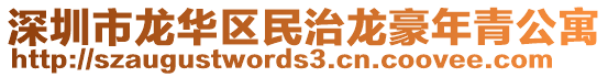 深圳市龍華區(qū)民治龍豪年青公寓