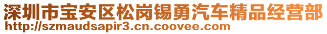 深圳市寶安區(qū)松崗錫勇汽車精品經(jīng)營部