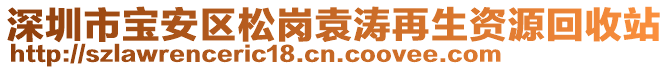 深圳市寶安區(qū)松崗袁濤再生資源回收站