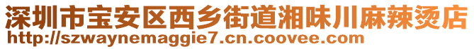 深圳市寶安區(qū)西鄉(xiāng)街道湘味川麻辣燙店