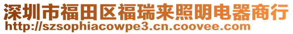 深圳市福田區(qū)福瑞來照明電器商行